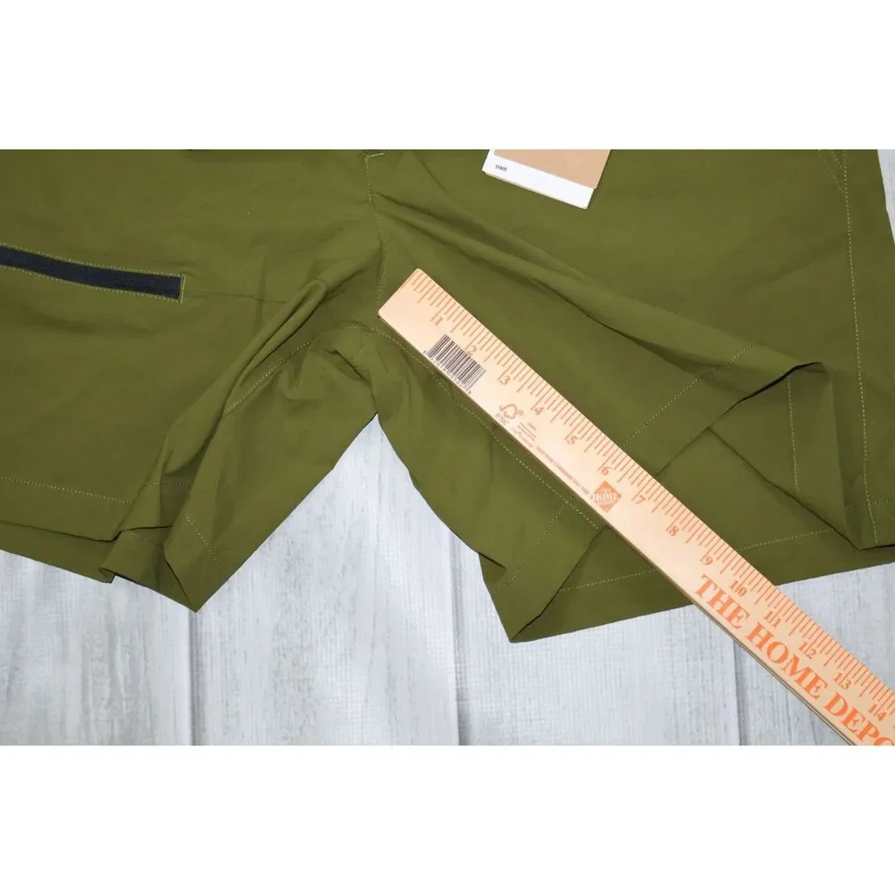 NEW The North Face Basin Shorts 7in Inseam Olive Green Mens Sz 36 Active Outdoor